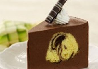 PUDING CAKE MARMER COKELAT BEREMPAH