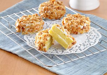 Kue Mangga Kukus Lapis Kacang ini Susah Banget Ditolak!