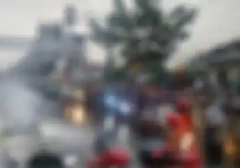 Lagi Riding, Honda BeAT Keluar Api Dari Mesin, Terbakar Sampai Hangus