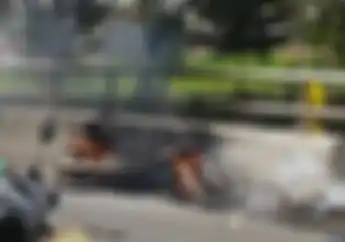 Terjadi Lagi! Sebuah Motor Hangus Terbakar, Hanya Rangka yang Tersisa