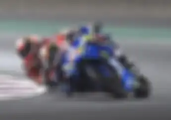 Mengejutkan, Alex Rins Geser Valentino Rossi di Sesi Warm Up MotoGP Argentina 2019