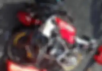 Kawasaki Ninja RR150 Terluka Parah, Pelek Depan Bengkok, Penyebab Kecelakaan Bikin Kesal
