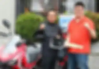 Mantap, 9 Hari Dilaunching Yuliansyah SE Jadi Pembeli Pertama Skutik Adventure Honda ADV 150