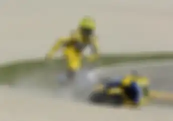 Drama MotoGP Valencia dan Valentino Rossi, Apes