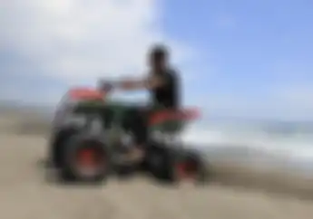 Sensasi Menggeber ATV Custom Bermesin Honda Supra di Pinggir Pantai, Wajib Dicoba Saat Liburan ke Jogja