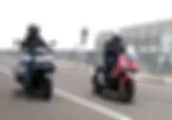 Adu Kencang Honda ADV 150 Vs Yamaha Aerox 155, Siapa Yang ditinggal Sekebon?