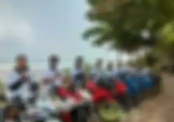 Syukuran Anniversary Pertama, GSX Community Nusantara Chapter Sukabumi Main ke Pantai