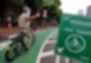 Jalur Sepeda di Jalan Sudirman Hingga Bundaran HI akan dibuat Permanen, Bikers Jangan Sampai Salah Masuk
