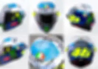 Begini Penampakan Helm Spesial Valentino Rossi di MotoGP San Marino 2020, Artinya Apa Nih?