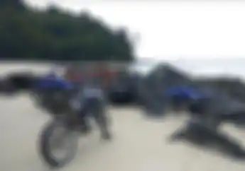Kapolres Bangka Barat Pimpin Adventure Yamaha WR 155 R Sekaligus Baksos dan Trabasan ke Pantai Jerangkat