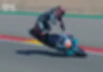 Fabio Quartararo Crash Parah di FP3 MotoGP Aragon 2020, Sampai Harus Digotong Pakai Tandu