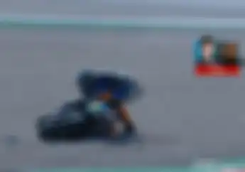 Live Report, Adik Valentino Rossi dan Fabio Di Giannantonio Crash di Moto2 Aragon