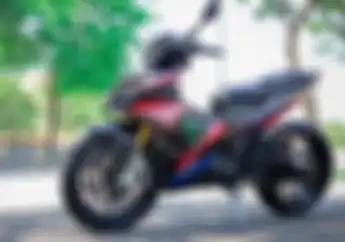 Modifikasi Motor Yamaha MX King 150 Dibuat Gahar Pakai Kaki-kaki Moge
