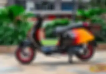 Modifikasi Motor Vespa Sprint 150, Makin Sporty Pakai Warna Bodi Gradasi