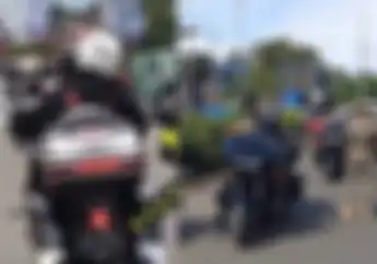Heboh Konvoi Moge Ke Puncak Trobos Ganjil Genap, Pas Ketangkap Bayar Dendanya Segini