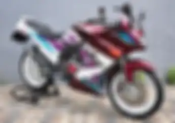 Motor Langka Kawasaki Serpico 150 Modifikasi, Pilih Kaki NSR SP