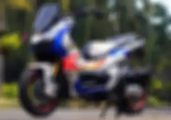 Modifikasi Honda ADV150 Gundam Racing, Monosok dan Pelek Jari-jari