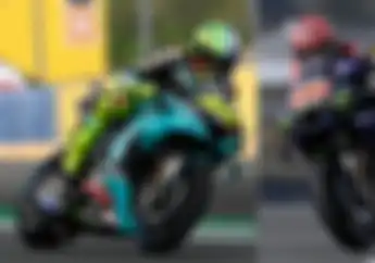 Valentino Rossi Senyum, Fabio Quartararo Pole Position MotoGP Prancis 2021
