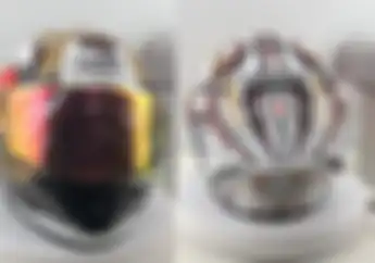 Helm Marc Marquez Palsu Beredar Mirip Asli, Harganya Kok  Bisa Murah?