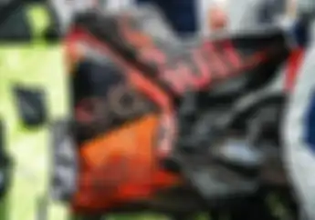 Ngeri Penampakan Motor KTM Dani Pedrosa Yang Terbakar Di MotoGP Styria 2021