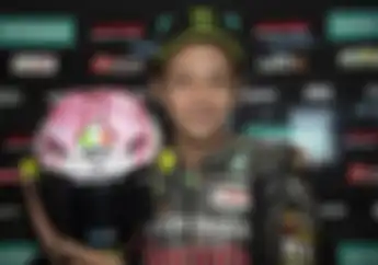 Warna dan Desainnya Unyu Banget, Valentino Rossi Pamer Helm Spesial di MotoGP San Marino 2021