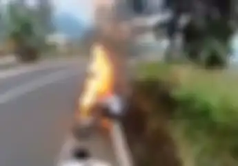 Ngeri, Video Ducati Multistrada Terbakar Dilalap Api Saat Touring, Harga Motornya Bikin Kaget