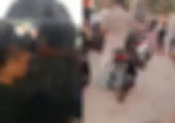 Viral Video Gudang Motor Curian Digrebek, Pelakunya Jadi Sorotan Saat Diringkus