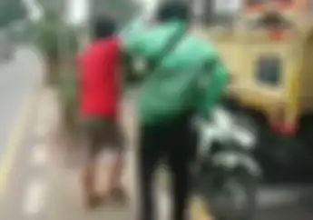Viral Video Driver Ojol dan Sopir Truk Cekcok di Jalanan, Kunci Motor Malah Dibawa Kabur