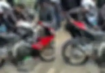 Viral Video Tabrakan Moge Aprilia RSV4 Versus Honda BeAT, Bodi Sampai Ringsek