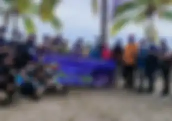 Mantap, Komunitas YRFI Bangka Belitung Gelar Touring Gabungan Sekaligus Bagi-bagi Bantuan Sosial