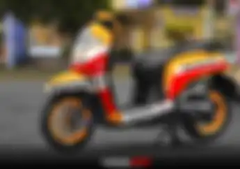 THR Lebaran Sisa, Modifikasi Motor Honda Scoopy Repaint Cat Full Bodi Mulai Rp 1,3 Jutaan