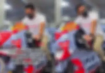 Wuih, Sandiaga Uno Jajal Motor Balap Ducati Milik Tim Gresini Racing di Sirkuit Mandalika