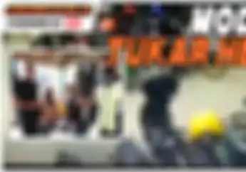 Video Maling Helm Dengan Modus Tuker Helm Di Parkiran Katangkap CCTV, Begini Endingnya