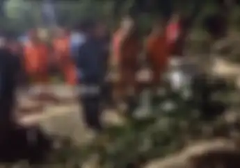 Naik Yamaha Mio, Pemotor Wanita Tutup Usia Tertimpa Pohon Tumbang Saat Hujan Deras di Pondok Indah