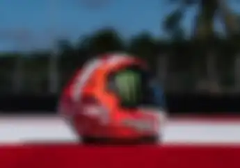 Enggak Mau Kalah, Alex Rins Juga Pamer Helm Khusus MotoGP Mandalika 2022, Ada Motif Batik