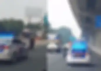 Video Pemotor Dikejar Polisi Di Jalan Tol Jakarta-Cikampek, Mirip Film Action