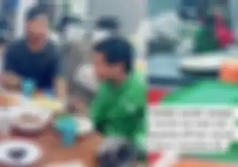 Berlinang Air Mata Driver Ojol Antar Pesanan Mepet Maghrib, Diajak Buka Puasa Bersama Customer