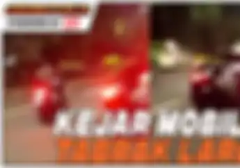 Video Beberapa Pemotor Bantu Kejar Mobil yang Lakukan Tabrak Lari