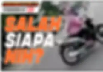 Video Emak-emak Belok Ditubruk Pemotor Ugal-Ugalan, Salah Siapa Nih?