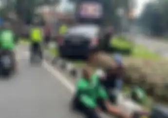 Tabrakan Mobil Mercy Versus Motor Ojol di SCBD, Pengemudi Mobil Tutup Usia