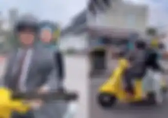 Naik Vespa Matic, Ridwan Kamil Bonceng Putrinya Zara Untuk Rayakan Kelulusan Sekolah