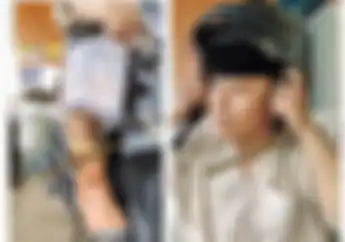 Pemotor Ganti Sandal Jepit Jadi Sepatu Boots Buat Jumatan, Netizen Saling Sindir