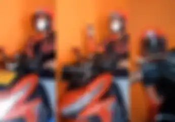 Heboh Emak-emak Tutup Pelat Nomor Pakai Celana Dalam, Rancangan Pemilik Honda Vario Ini Keren Banget