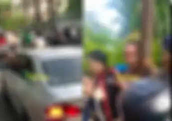 Sunter Geger, Sopir Berpistol Nekat Lawan Arah Tabrak Sejumlah Motor, Massa Ngamuk Rusak Mobil