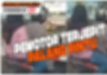 Video Pemotor Honda BeAT Terjepit Palang Pintu Kereta, Kok Bisa Ya?