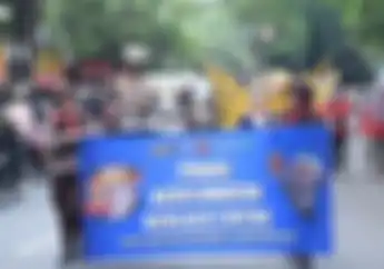 Sambut HUT RI Ke-77, 39 SD di Lamongan Ikut Pawai Keselamatan Berlalu Lintas