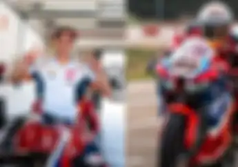 Marc Marquez Ngegas Motor Lagi Naik Honda CBR600RR di Sirkuit Aragon, Comeback MotoGP Misano 2022?