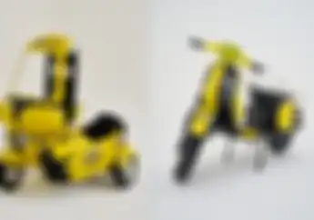 Modifikasi Vespa Listrik Elders Elettrico X Moon Eyes, Meluncur di Kustomfest 2022