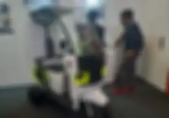 BRIN Pamer Motor Listrik Roda Tiga di IEMS 2022, Cocok Buat Dipakai Jualan