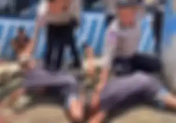Video Bocah Diduga Pura-pura Kesurupan Biar Enggak Ditilang Polisi, Netizen: Aing Macan